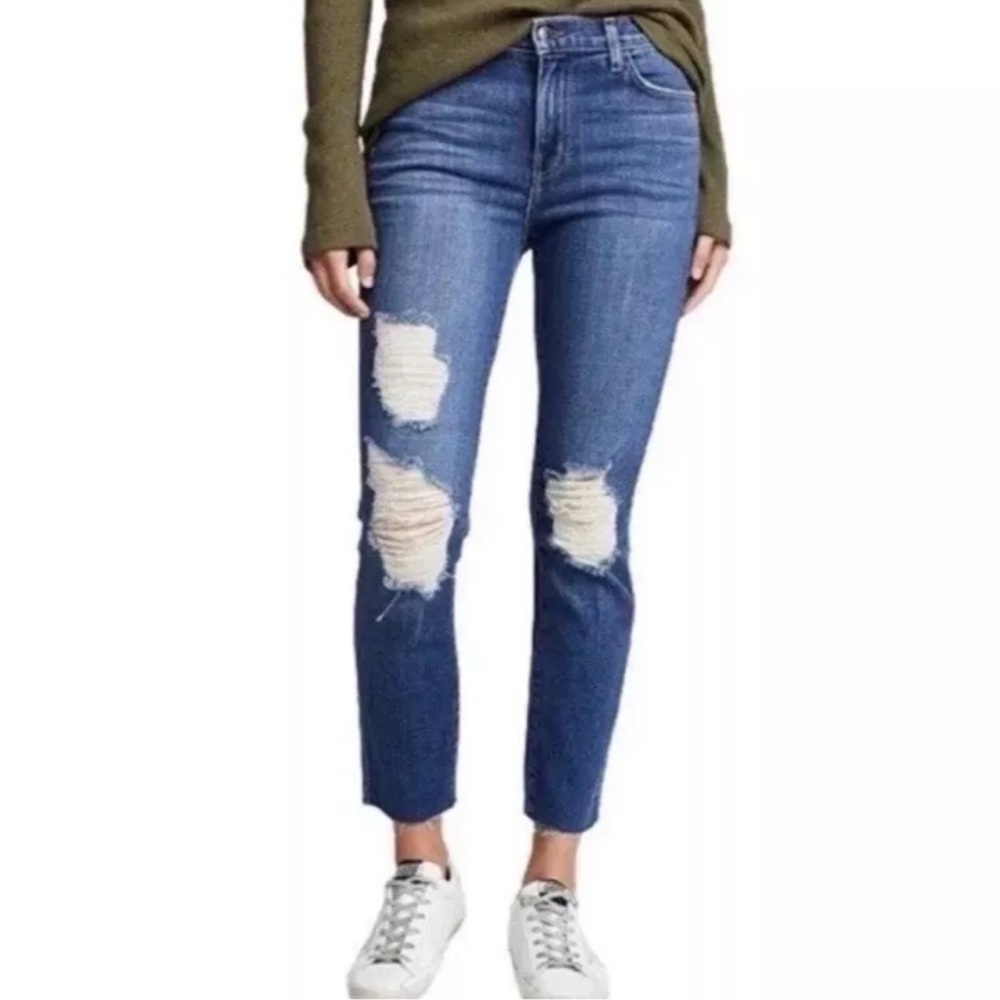 L'AGENCE Blue Straight Leg Jeans